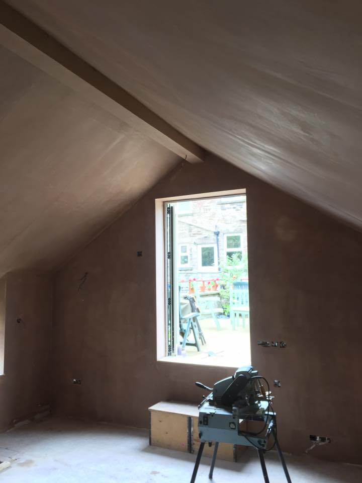 loft conversion plastering project 